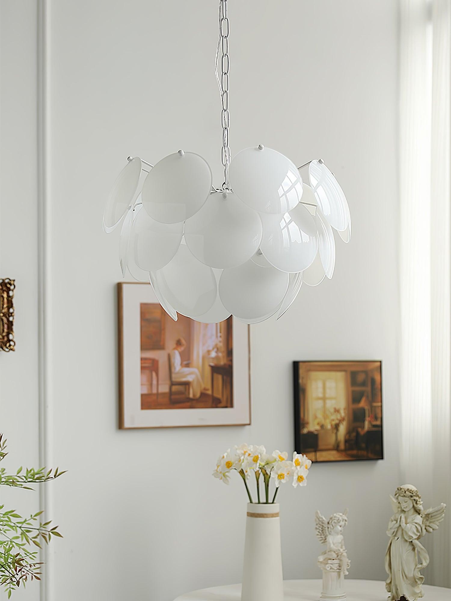 Luxury Fashion Luminous Petal Glass Chandelier K473