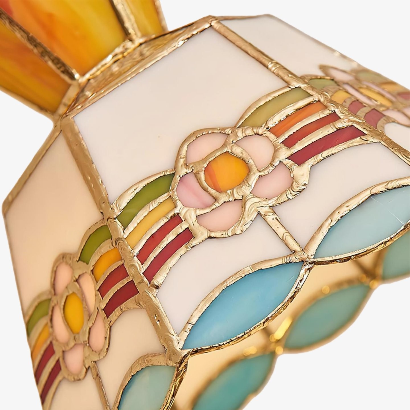 Vintagia Decorative Glass Pendant Light - Tiffany Glass Lighting for Dining and Living Room K2137