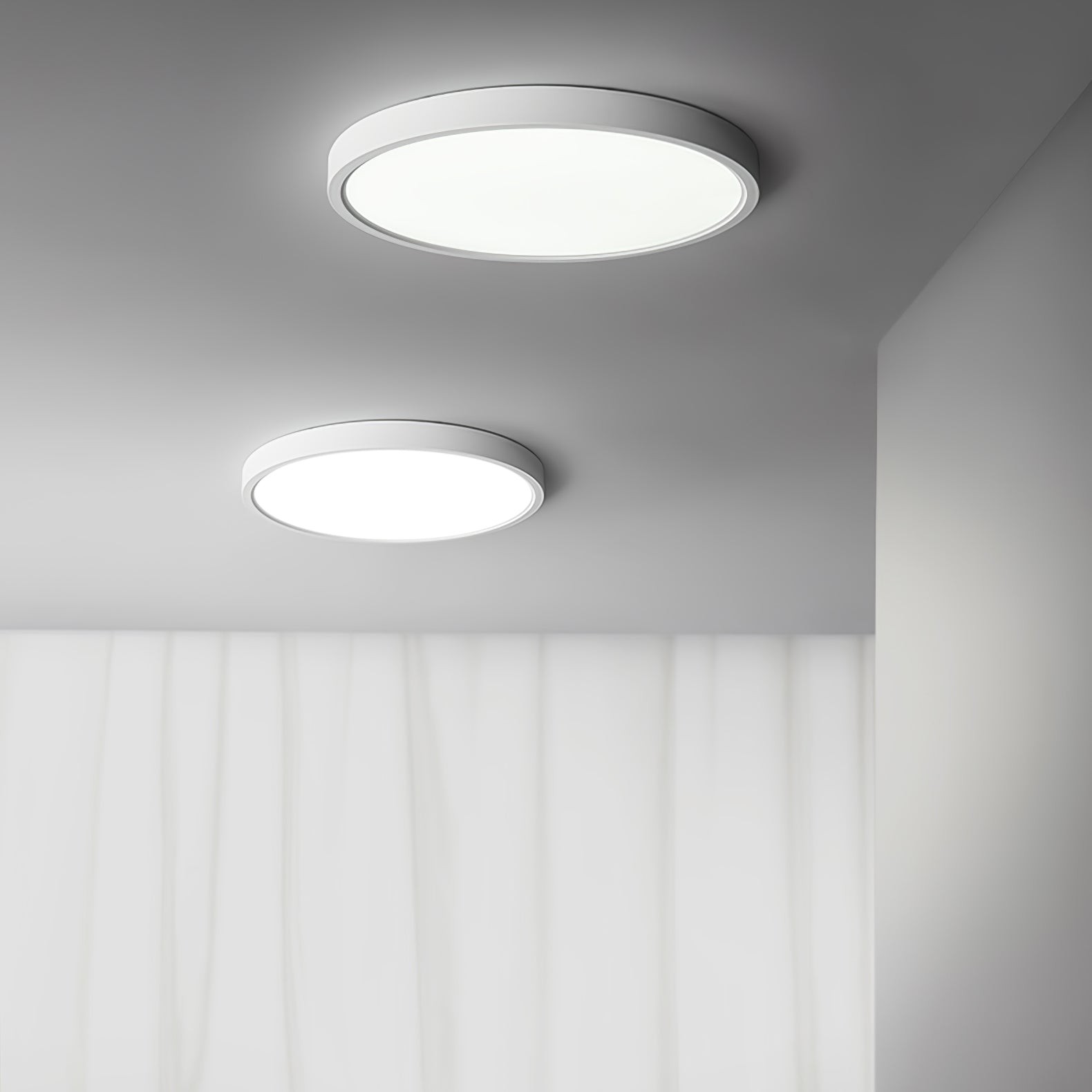 Minimalist Modern Round Acrylic Ceiling Light For Bedroom K218