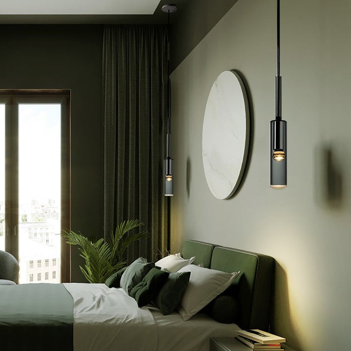 Modern Cylindrical Glass Pendant Light K855