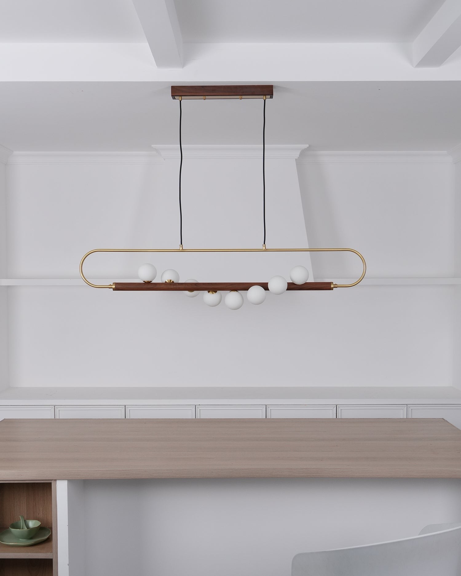 Modern Walnut Simple Chandelier K522