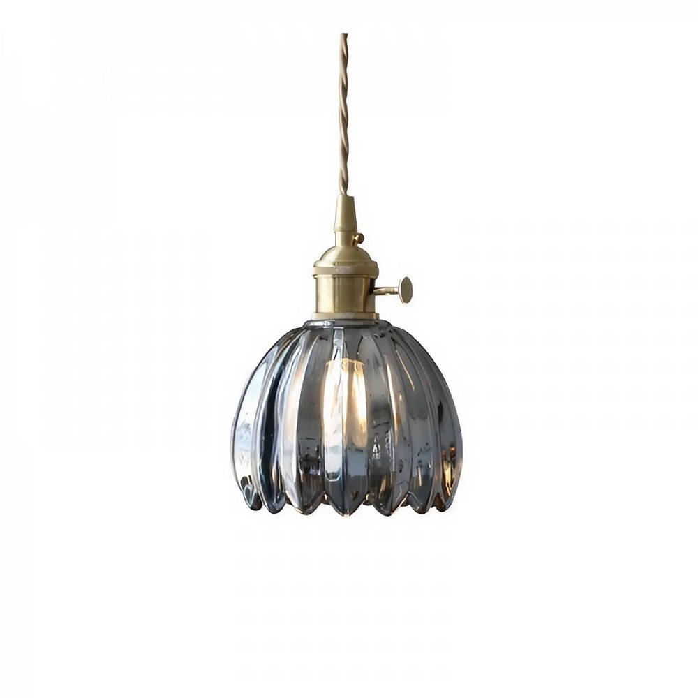 Vintage Glass Flower Pendant Light K18