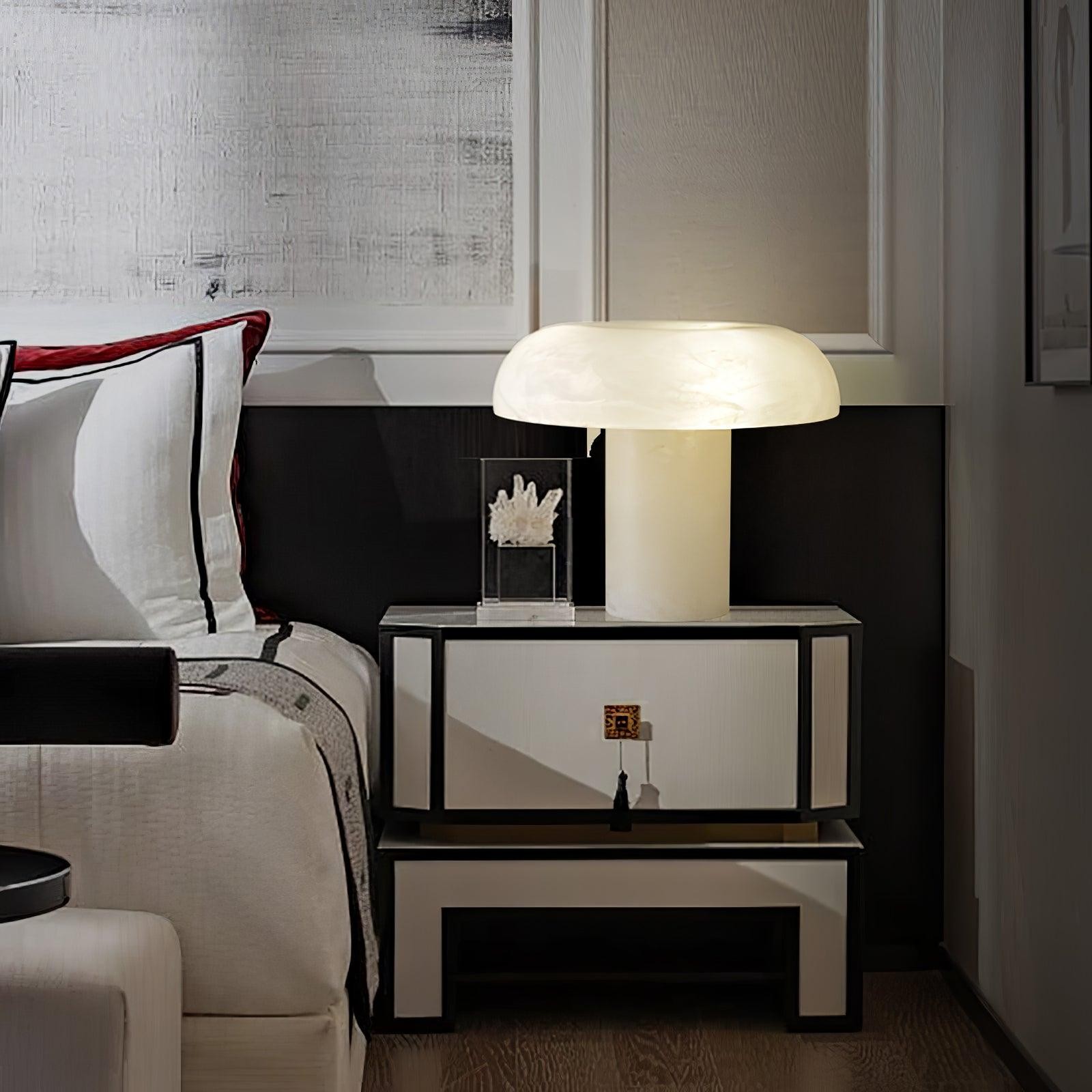 Creative Minimalist Luxury Alabaster Table Lamp For Bedroom K535