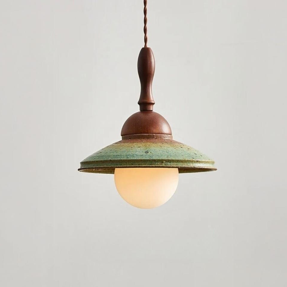 French Retro Style Wooden Pendant Lamp K193