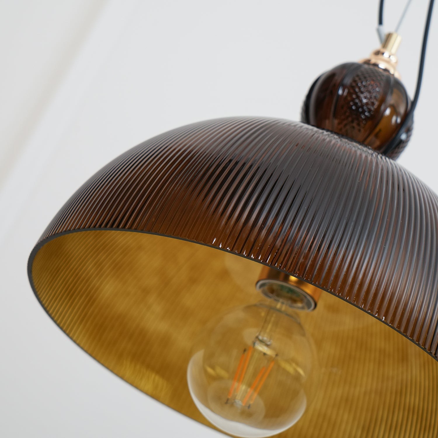 Modern Vintage Gradient Green Glass Shade Single Head Pendant Lamp K415