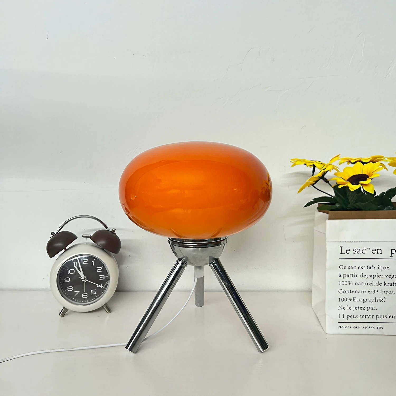 Modern Bauhaus Lollipop Glass Tripod Table Lamp K22
