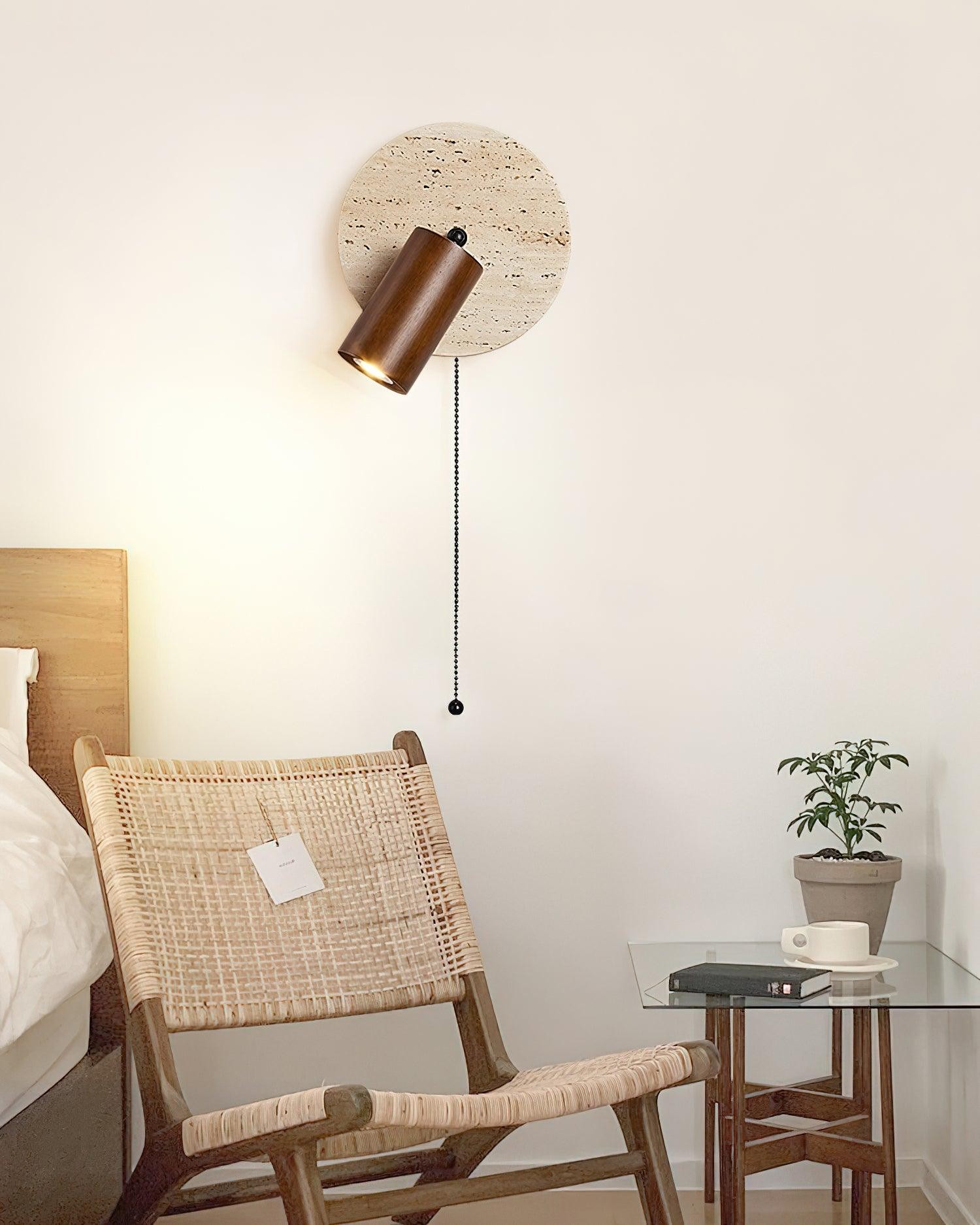 Vintage Yellow Travertine Wall Lamp K503