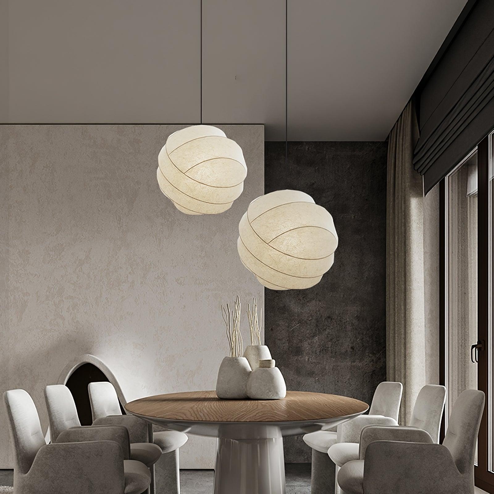 Wabi-Sabi Style Fiber Cocoon Pendant Lamp K732