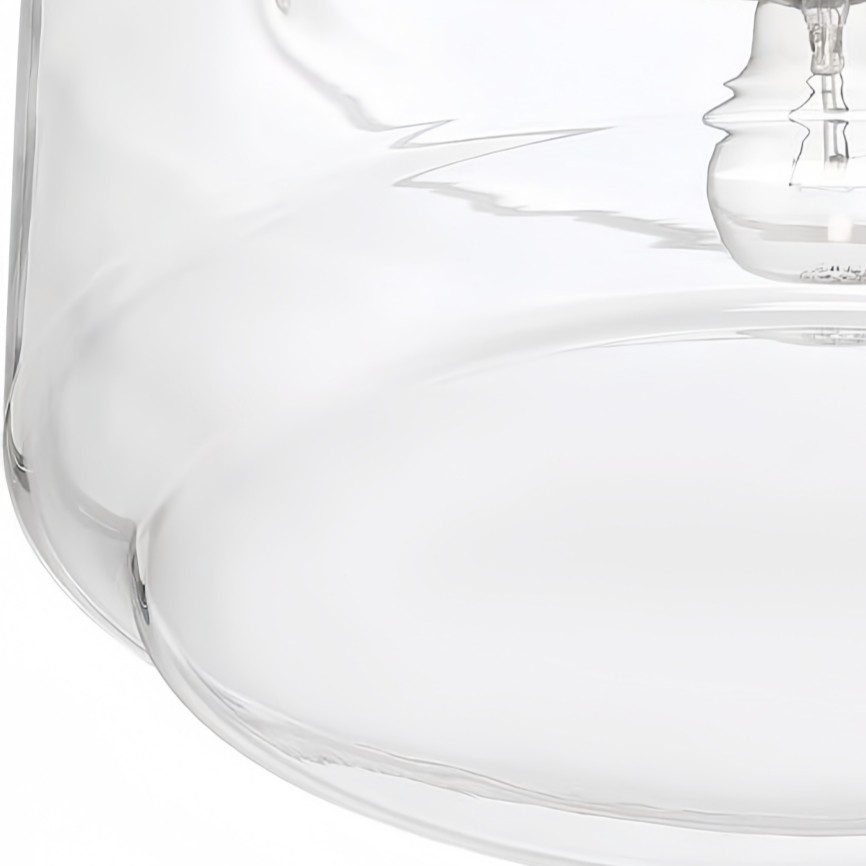 Ulavione Elegant Clear Glass Ceiling Light - Classic Ceiling Fixture for Living Room K2230