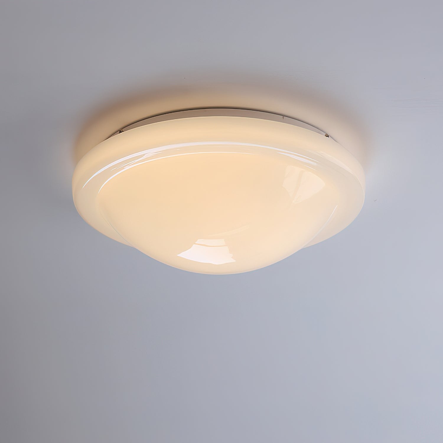 Modern Miminalist White Glass Led Ceiling Lamp K222