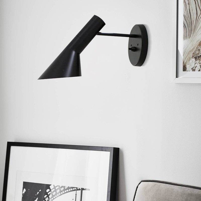 Modern Nordic Metal Wall Lamp - Directional Asymmetrical Sconce for Hallway