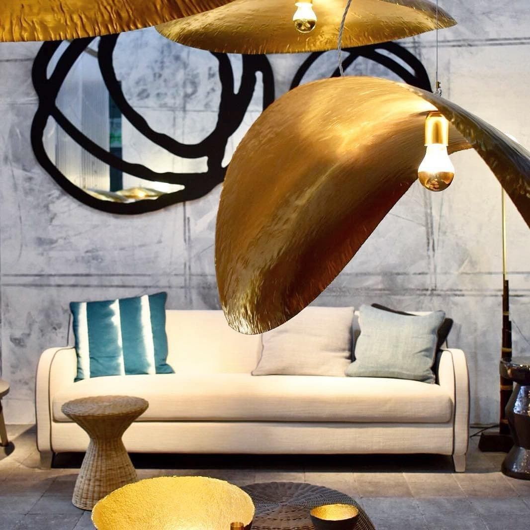 Hammered Brass Suspension Light K1205