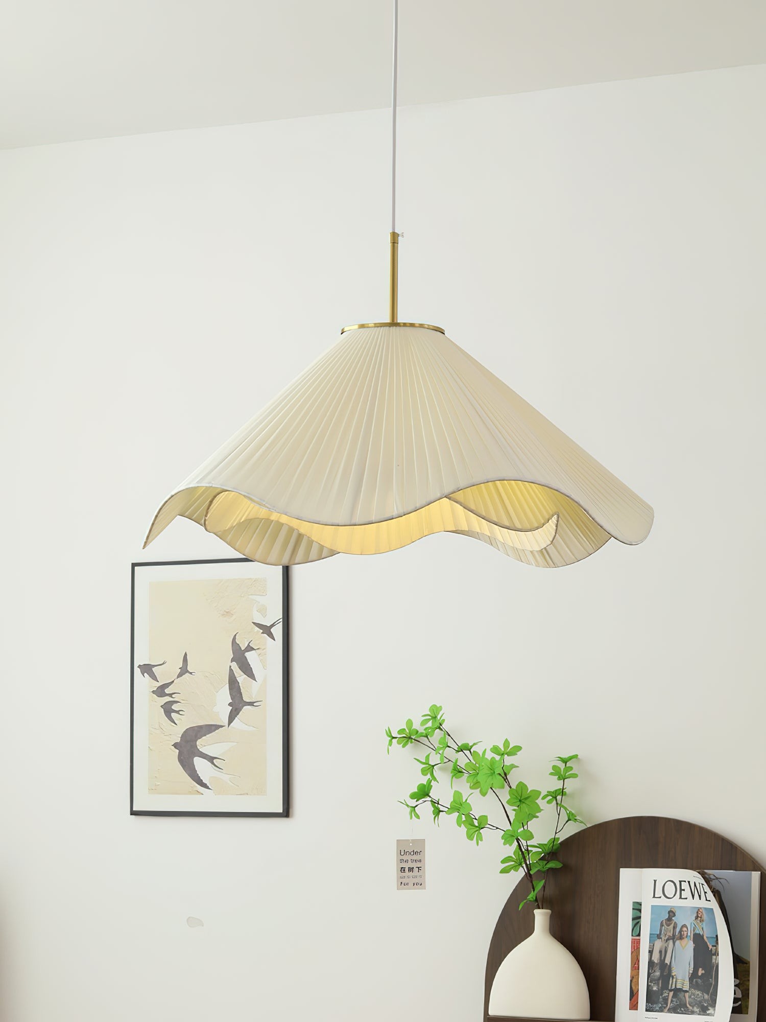 Nordic Cream Style Floral Pendant Lamp K363