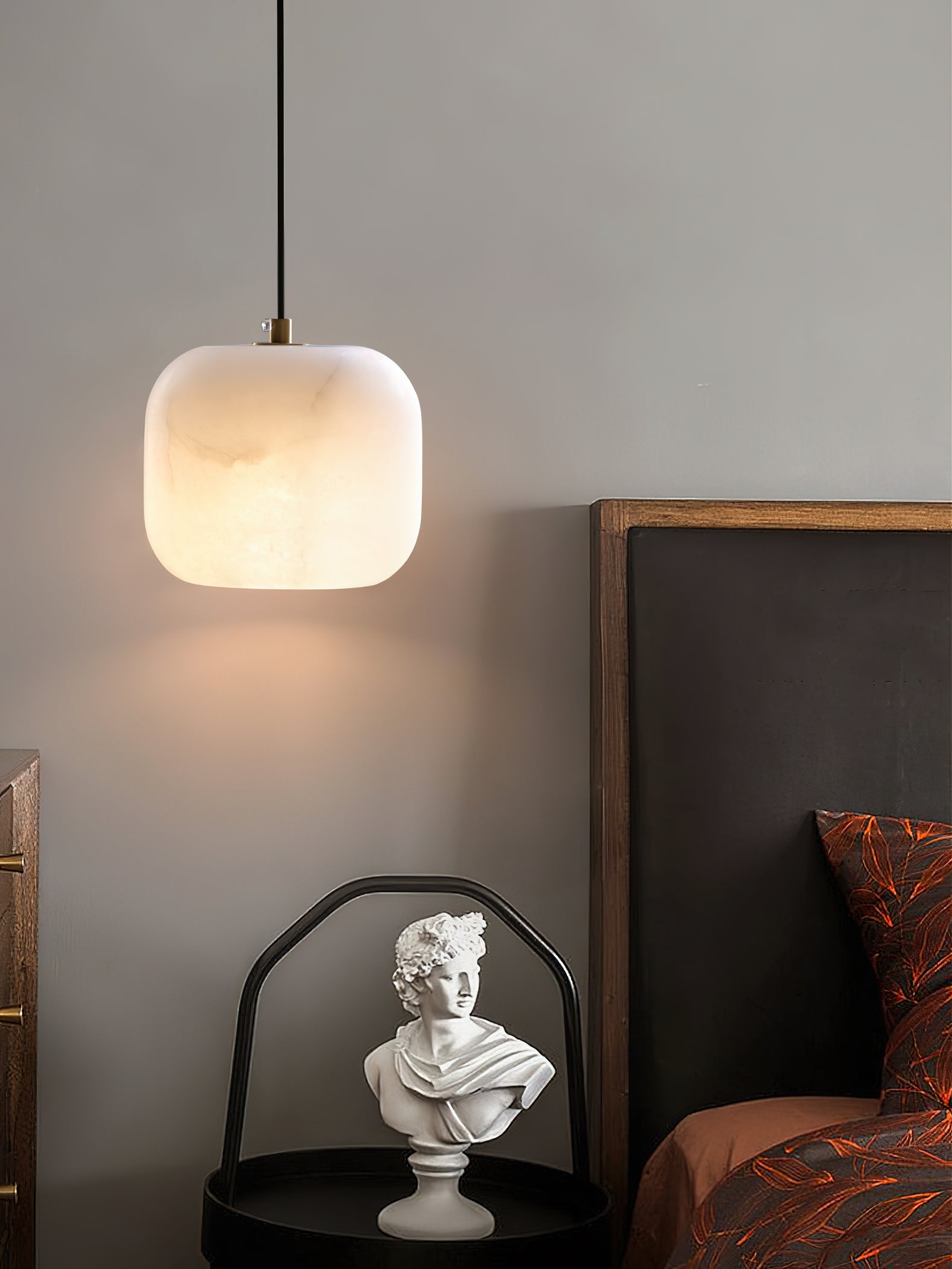 Alabaster Bedside Pendant Light D423