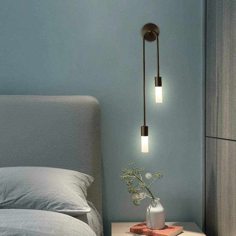 Modern Copper U-Shape Luster LED Wall Lamp K516