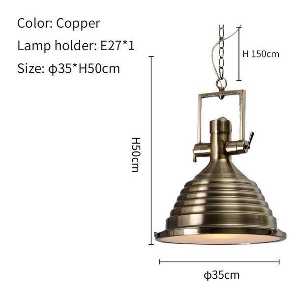 Industrial Country metal pendant light