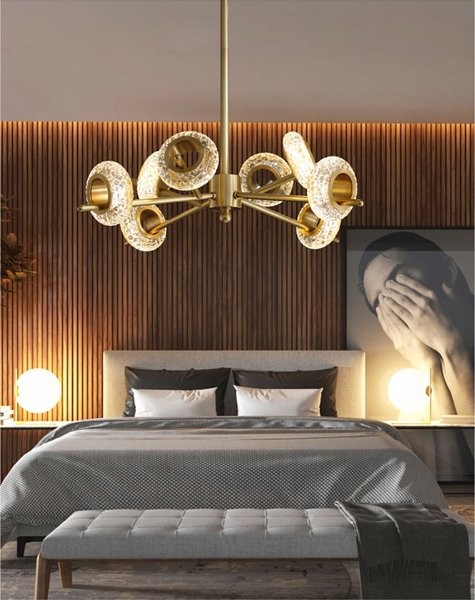 Brass Crystal LED Chandeliers
