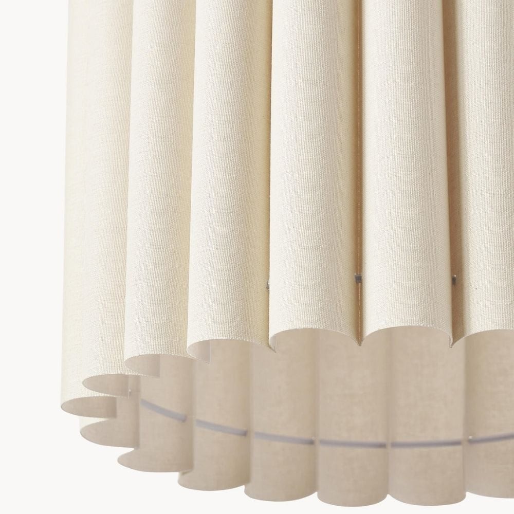 Velura Pendant Lamp - Beige Linen Shade for Dining and Living K2043