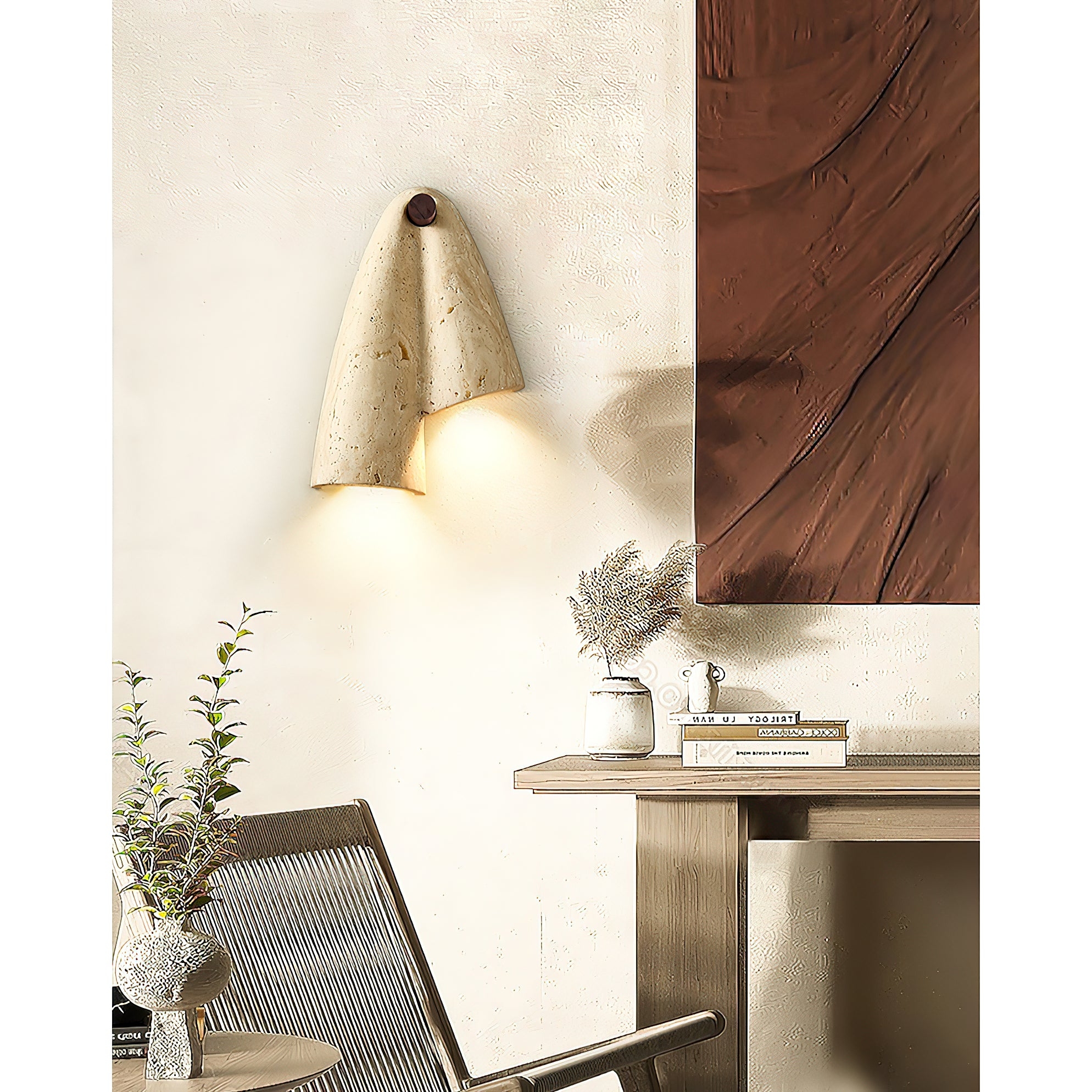 Pearlmont Travertine Wall Lamp D764