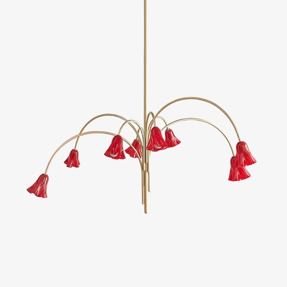 Bellina Artistic Glass Chandelier – Elegant Versatile Vera Lighting K1134