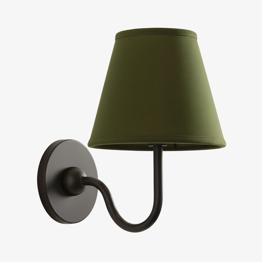 Luvora Pleated Fabric Shade Wall Sconce – Modern Classic Indoor Lighting K1306