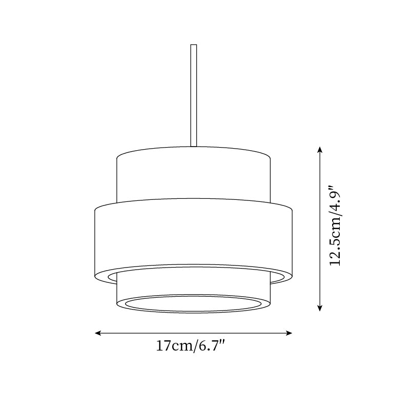 Cole Travertine Plug In Pendant Lamp D56