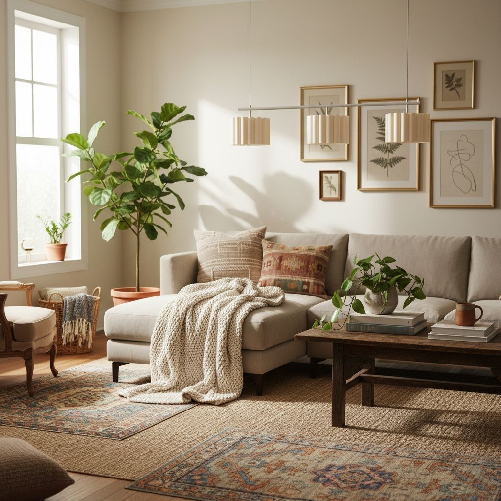 Velura Linear Pendant Light - Natural Linen Shade for Warm Ambiance K2044