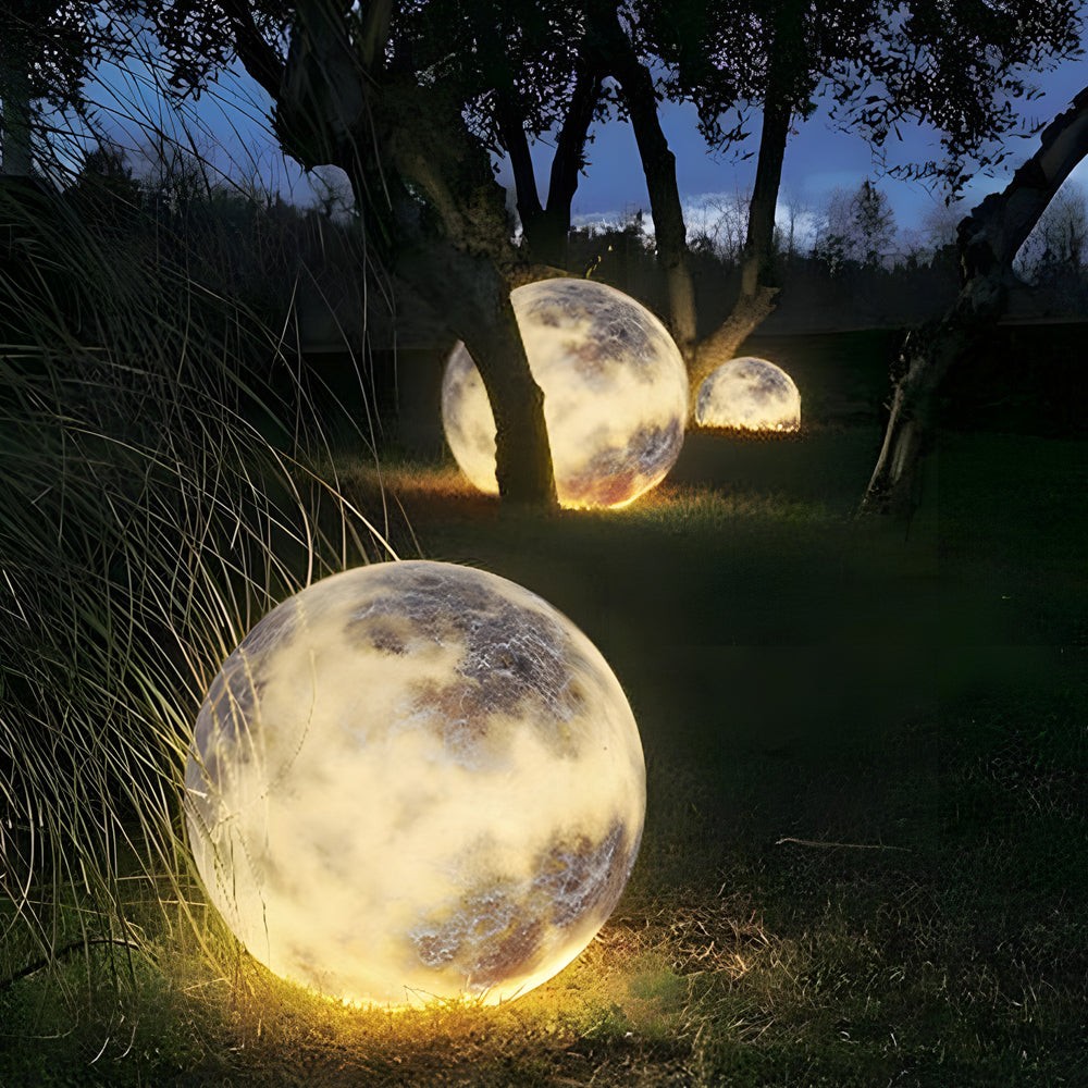 Waterproof Luminous Moon Art Decor Modern Ground Lawn Lamp K768