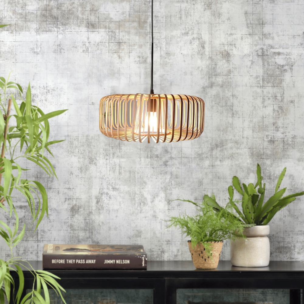 The Solar Illusion Bamboo Pendant Light D898