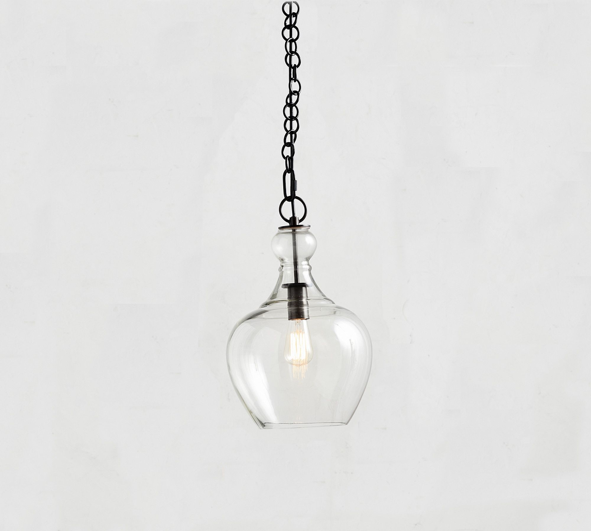 Lawson Glass Pendant Light - Recycled & Milk Glass with Bronze Accent K1342