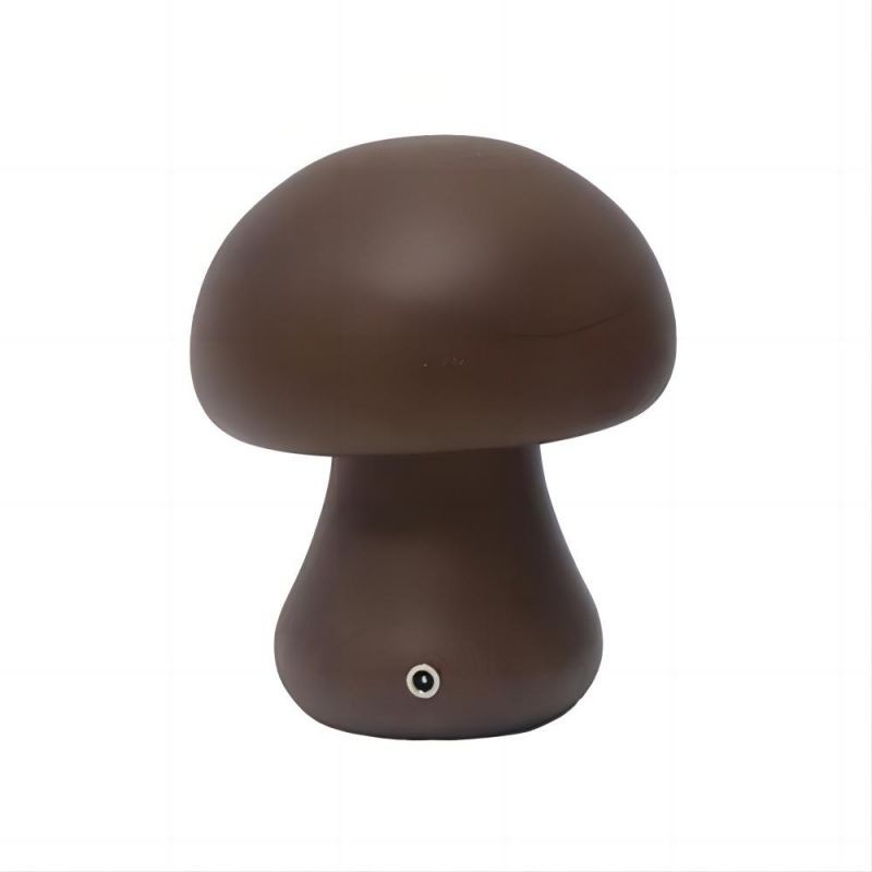 Wooden Mushroom Rechargeable Table Lamp For Living Room K07