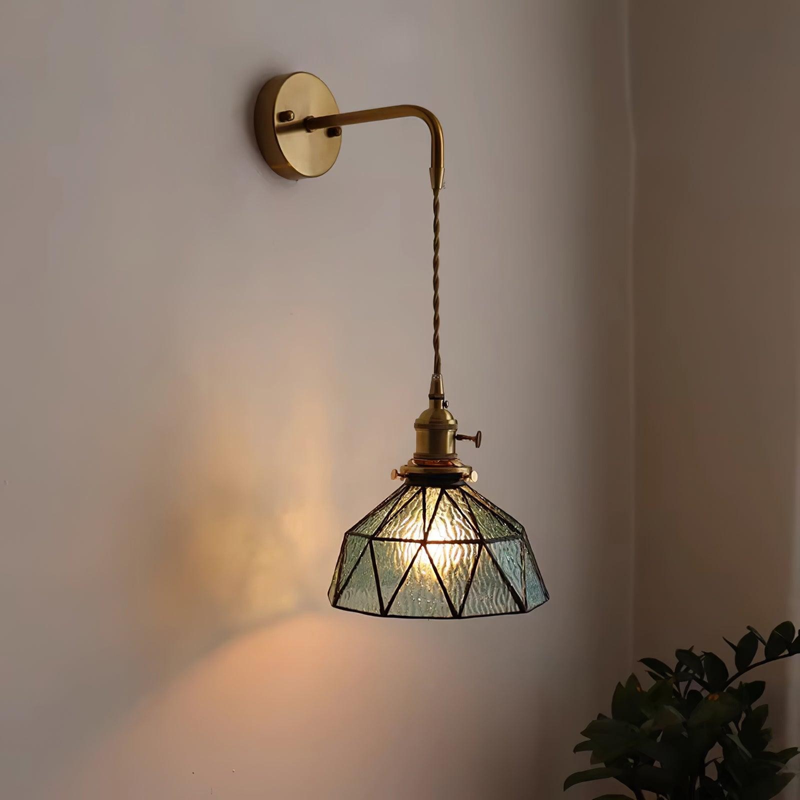 Retro Pastoral Glass Wall Lamp K626