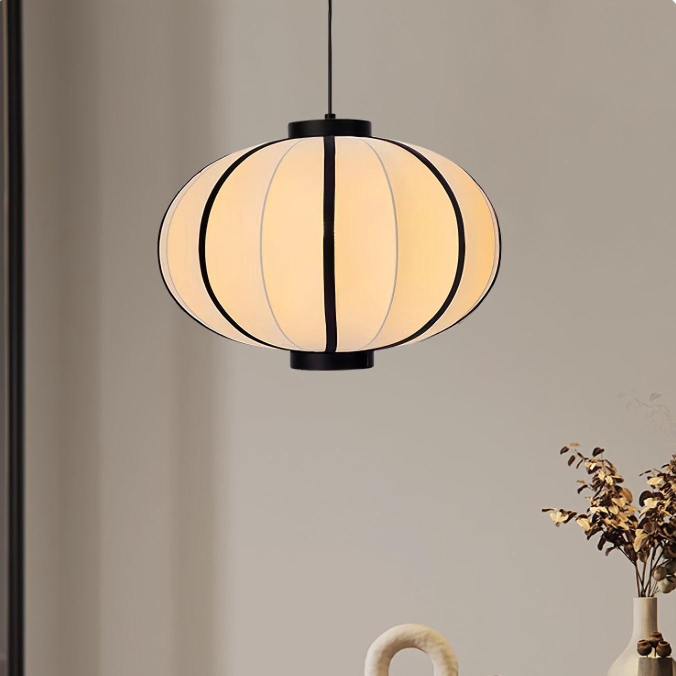 Minimalist Black and White Lantern Pendant Lamp K593