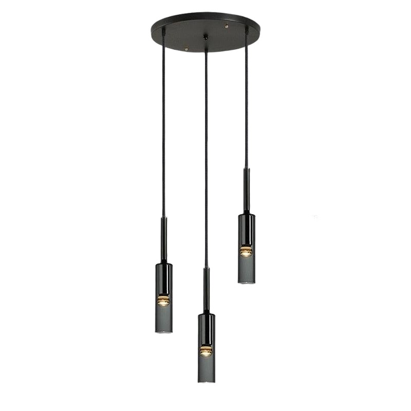 Modern Cylindrical Glass Pendant Light K855