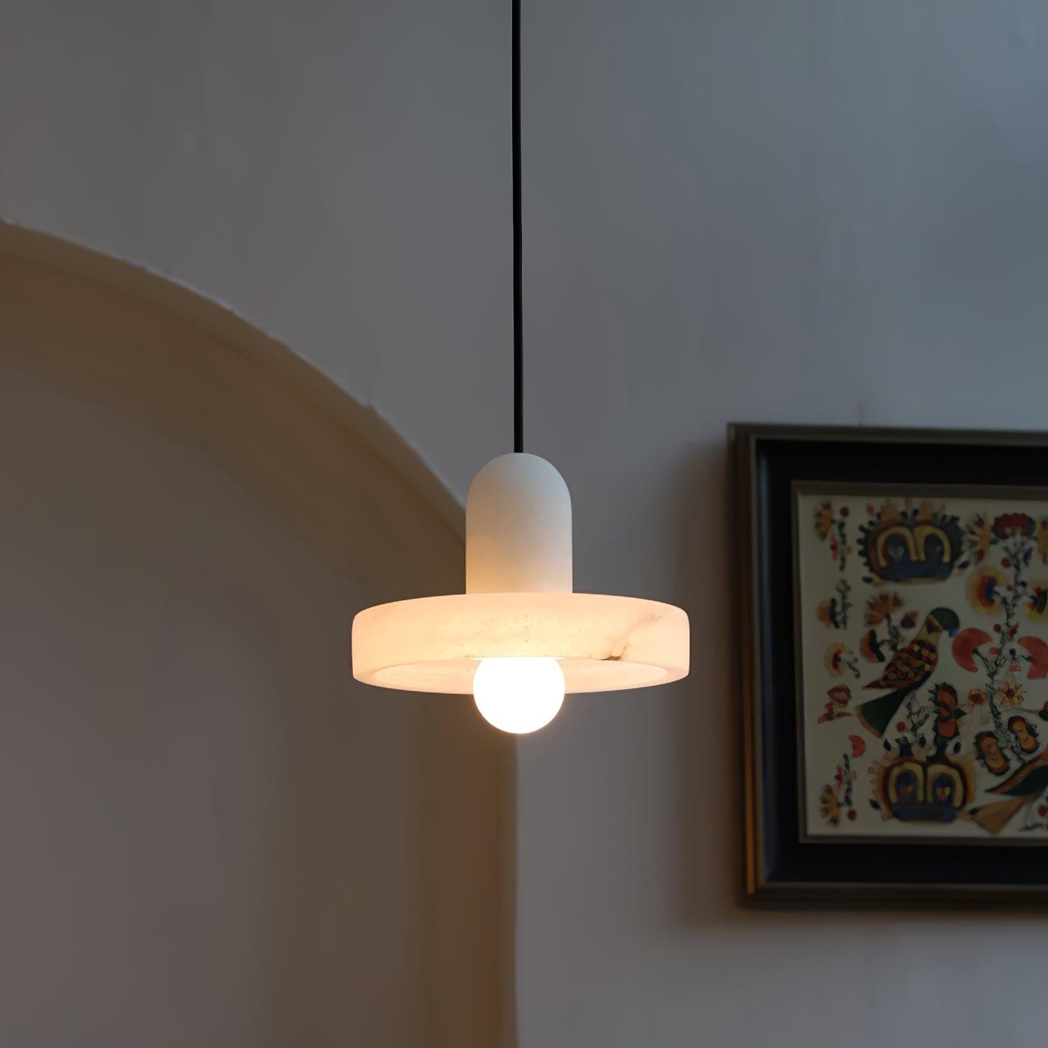 Elegant Creative White Alabaster Pendant Light K823