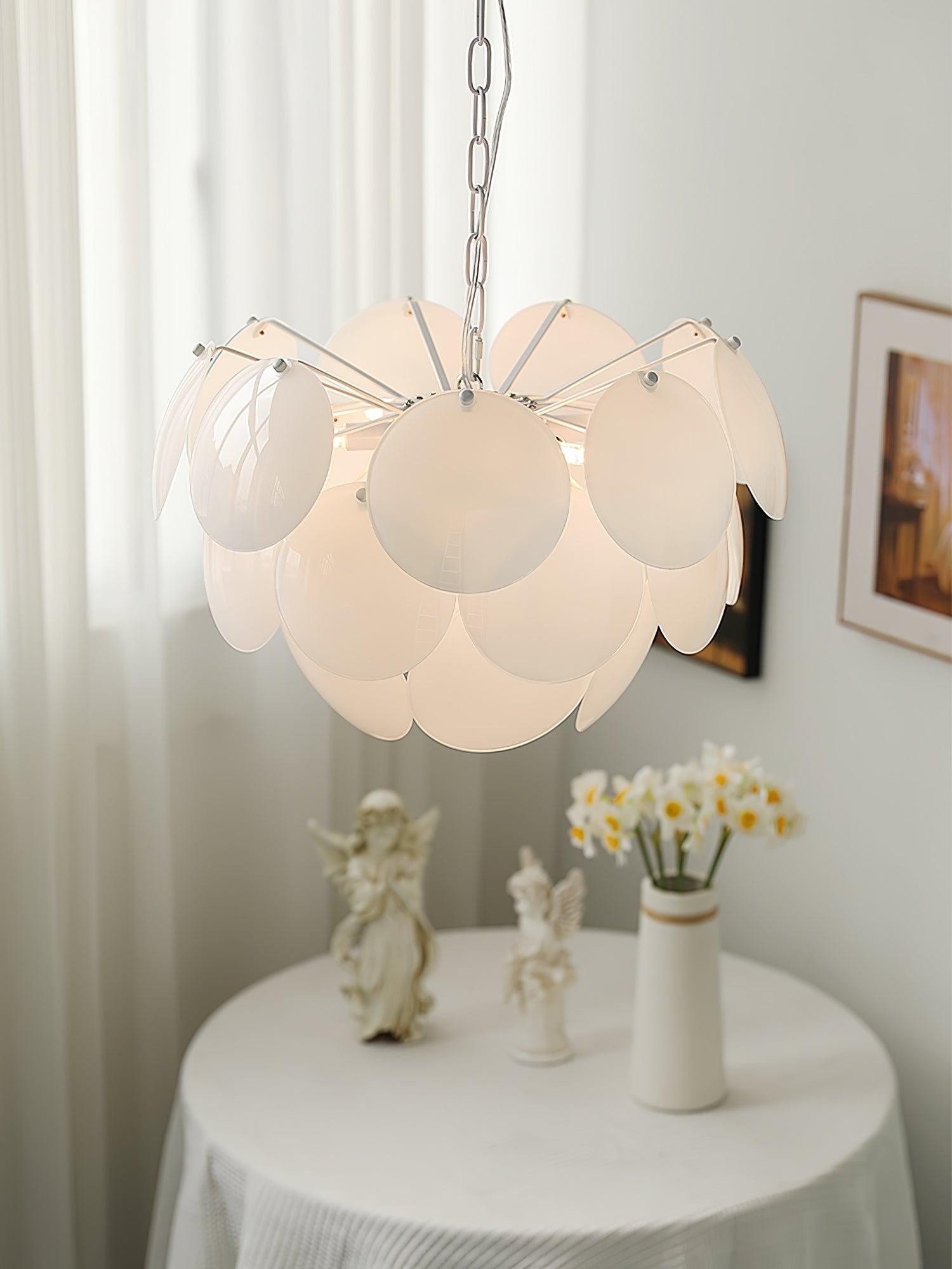 Luxury Fashion Luminous Petal Glass Chandelier K473
