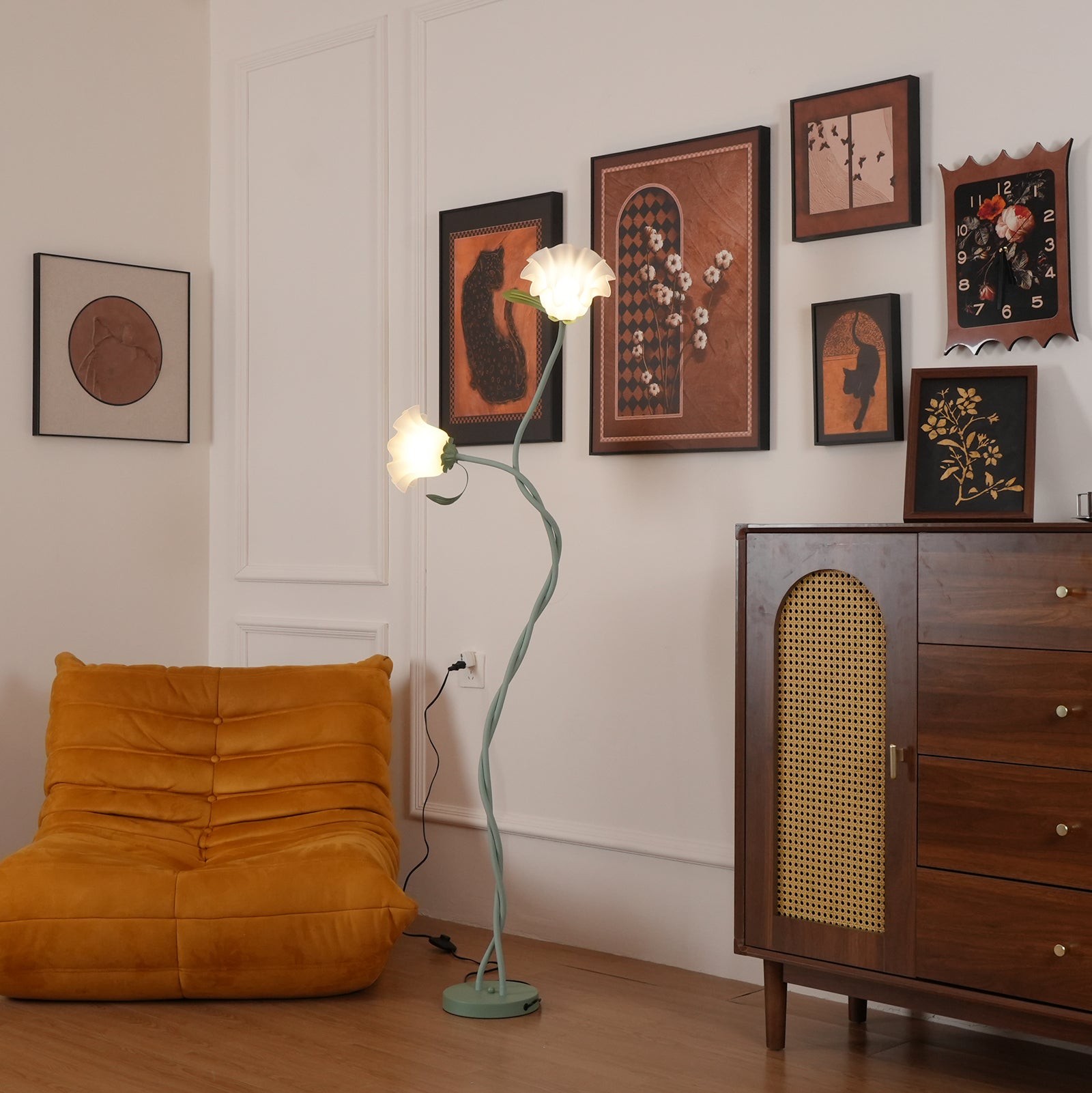 Creative Multi-Head Winding Flower Shape Floor Lamp K286