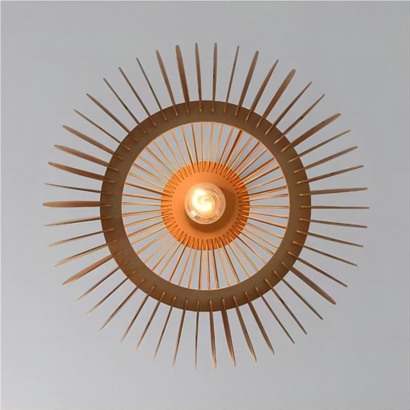 Creative Wooden Pumpkin Pendant Lamp K134