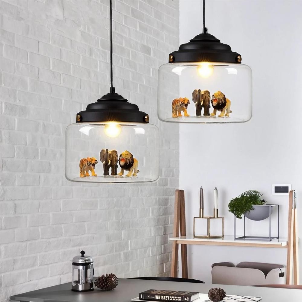 Creative Little Zoo Glass Pendant Lamp K33