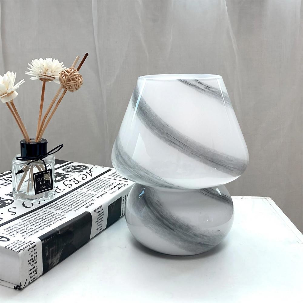 Decorative Handmade Glass Mushroom Table Lamp K53