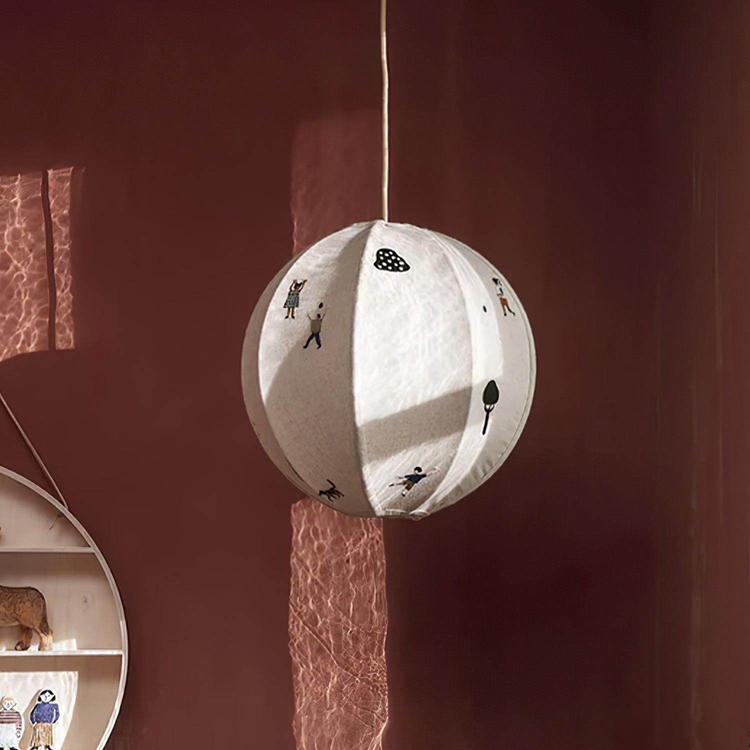 Park Embroidered Textile Pendant Lamp K576