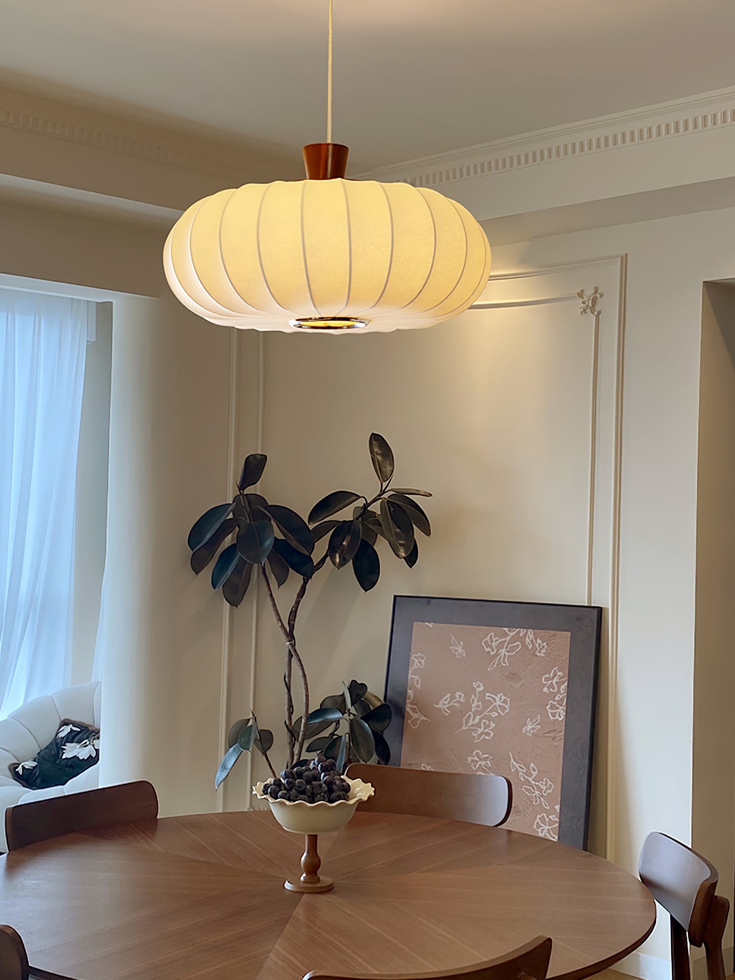 Classic Silk Lantern Pendant Light K665