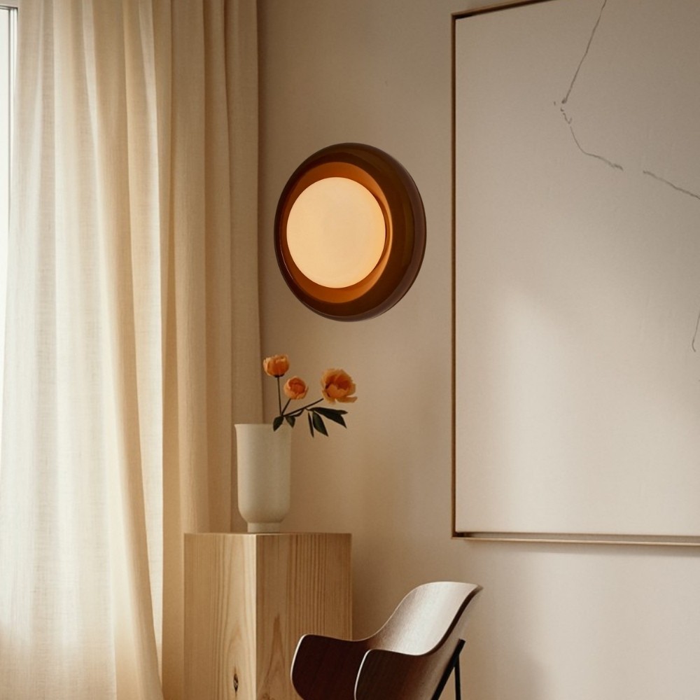 Art Deco Wall Sconce  - Ceramic Modern Sconce with Organic Texture K1128