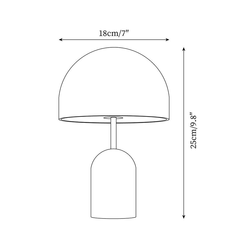Smooth Mushroom Portable Table Lamp K281