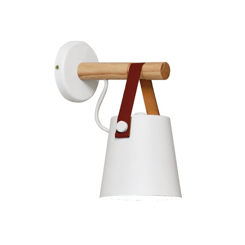 LED Wooden Nordic Strap Wall Light