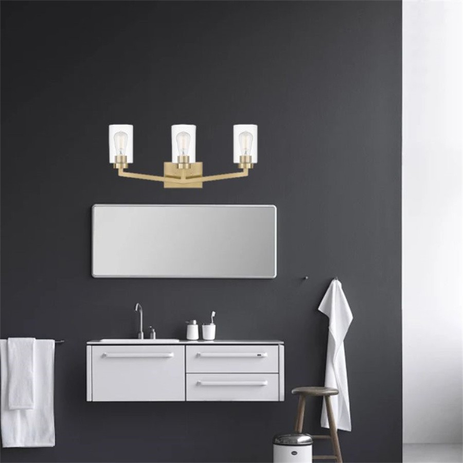 Industrial Cylindrical Brass Wall Lamp For Bathroom K105