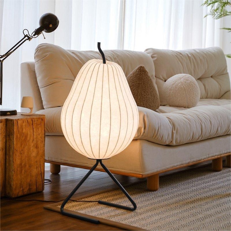 Living Room Decorative Pear Silk Floor Lamp K11