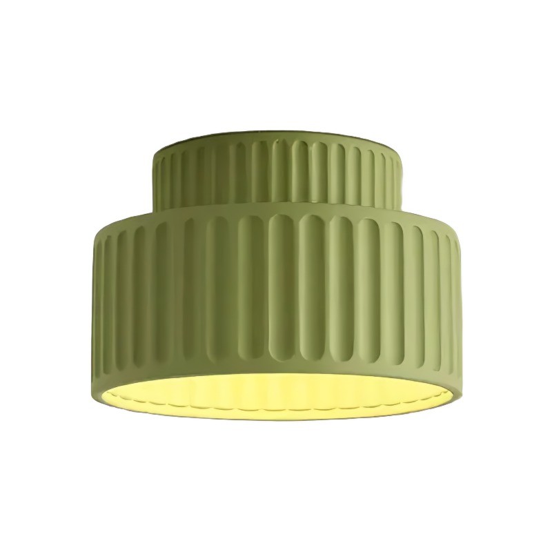 Cream Style Resin Bowl Flush Mount Ceiling Light K159