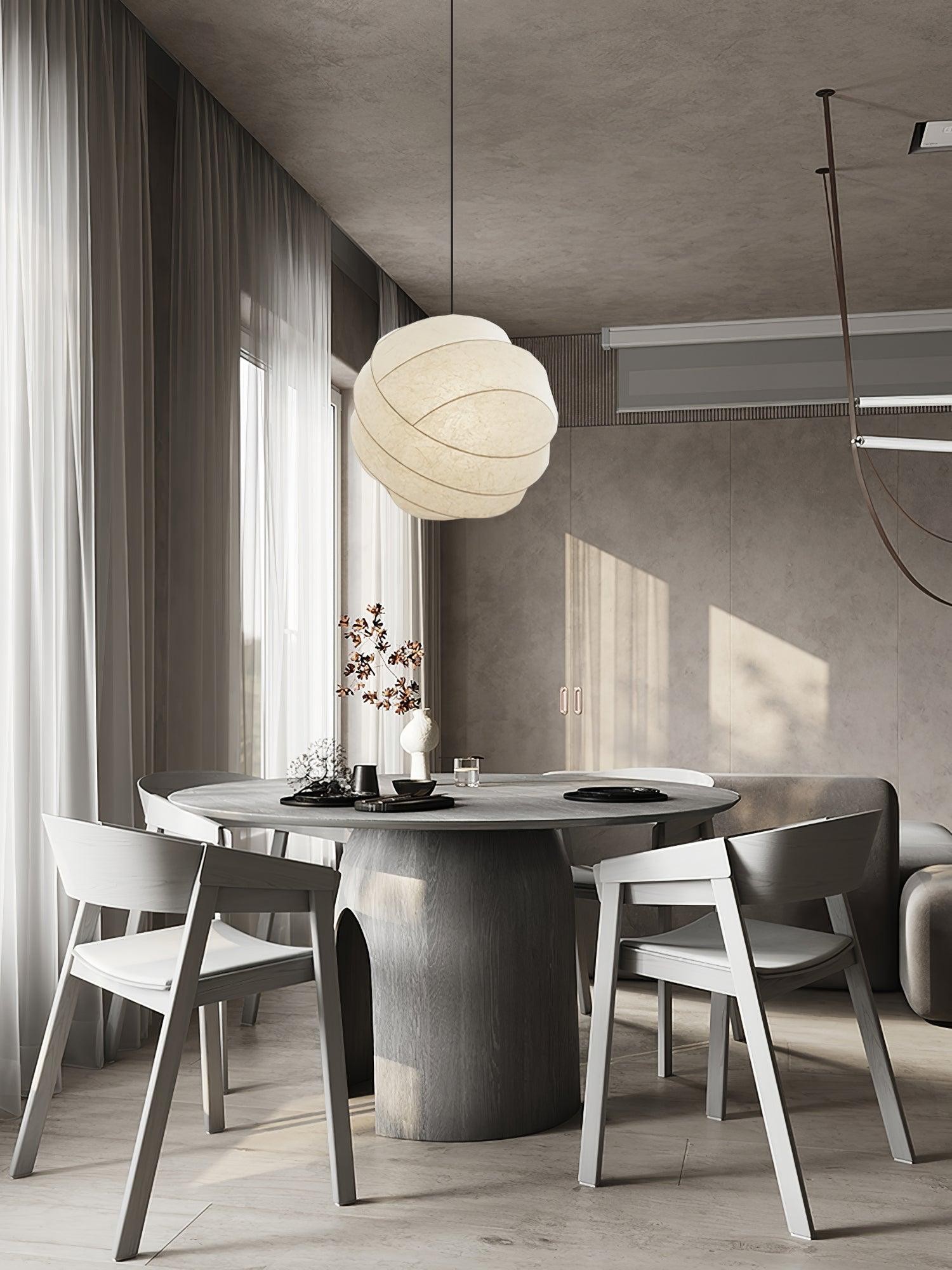 Wabi-Sabi Style Fiber Cocoon Pendant Lamp K732