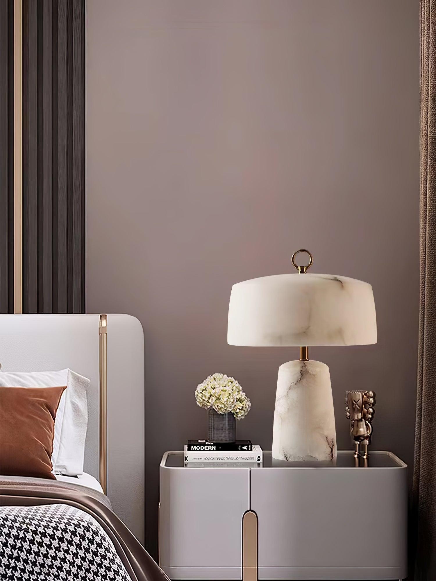 Light Luxury Style Marble Stone Table Lamp K236